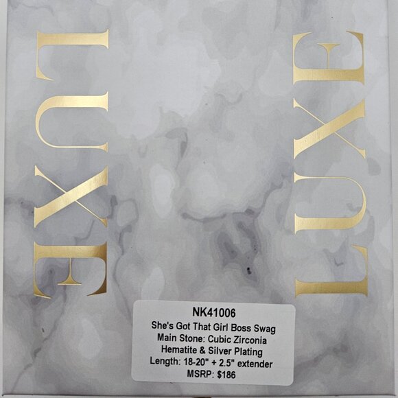 Bomb Party NK41006 "She's Got That Girl Boss Swag" Luxe Layers 3-Necklaces - Picture 3 of 3